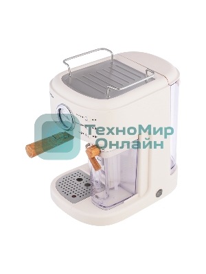 Кофеварка рожковая Maunfeld MF-737BG PRO бежевый, исп. кофе - молотый, 1.5 л, 1250 Вт, 15 бар