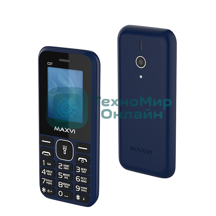 Мобильный телефон Maxvi C27 синий
