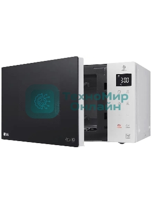 Микроволновая печь LG MW25R35GISW белый/черный, 25 л, 1000 Вт, переключатели - сенсор