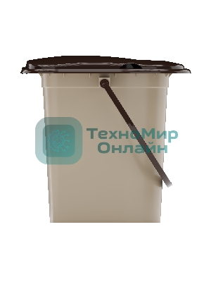Ведро-туалет 17л Альтернатива М1319 коричневый