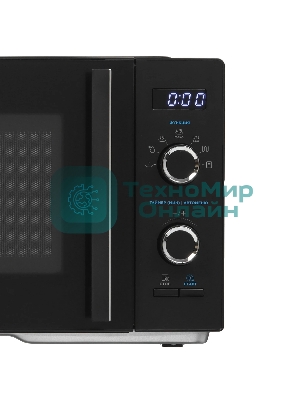 Микроволновая печь Midea AG825P2ET-B черный, 25 л, 800 Вт, переключатели - кнопки, поворотный механизм