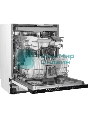 Встраиваемая посудомоечная машина Weissgauff BDW 6037, черный, 59.8 см, 13 компл., 57 дБ, класс A+++
