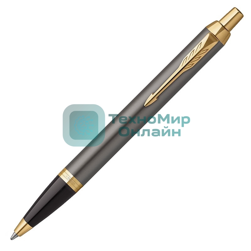 Ручка шариковая Parker IM Premium Grey Core GT (2214613) M, синие чернила, подарочная коробка