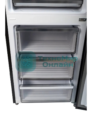 Холодильник Smile SRF378DI графит двухкамерный 240/95л морозилка снизу, No Frost