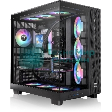 Компьютерный корпус Thermaltake View 380 XL TG ARGB черный без БП E-ATX 2x120мм 2xUSB3.0 audio bott PSU