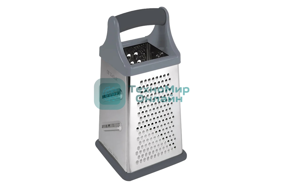 Терка TalleR TR-21922 Размер: 10,2x10,2x21 см.с контейнером 4 в 1