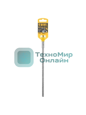 Бур по бетону Denzel цельная крестовая пластина, 8x265 мм, SDS PLUS