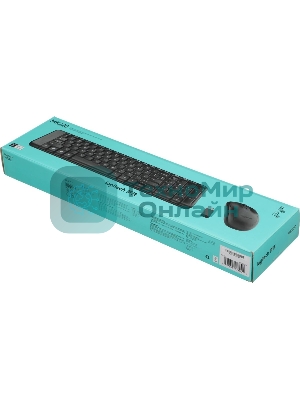 Комплект клавиатура+мышь Logitech MK220 беспроводной, USB, 1000 DPI, чёрный