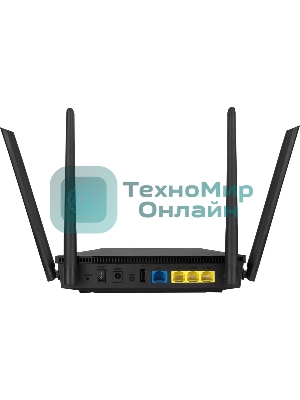 Роутер беспроводной Asus RT-AX1800U AX1800 10/100/1000BASE-TX/4G ready