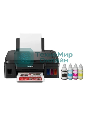 МФУ струйное Canon PIXMA G3416 (2315C052), А4, цветной, печ. 8.8 стр/мин. (ч/б) 5 стр/мин. (цвет), скан. до 3 стр/мин., 4800x1200 dpi (печать) 1200х600 dpi (скан.), USB, Wi-Fi