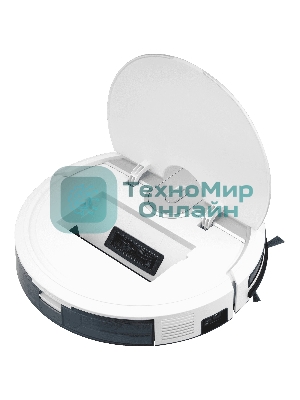 Робот-пылесос Coolfort CF-3204 белый, 2000 мАч Li-Ion, уборка влажная/сухая, пылесборник контейнер 0.4 л