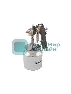 Краскопульт пневматический Matrix с нижним бачком v=075k + сопла диаметром 1.2 1.5 и 1.8мм