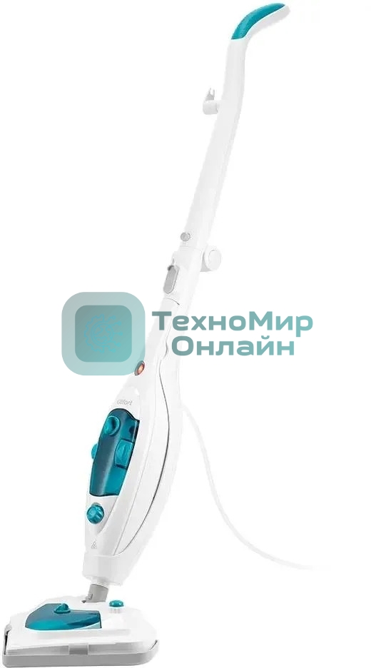 Швабра паровая Kitfort КТ-3908 белый/бирюзовый