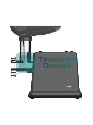 Мясорубка электрическая CENTEK CT-1626 черный, 2000 Вт, 2.0 кг/мин, реверс, защита от перегрузки, насадки - 6