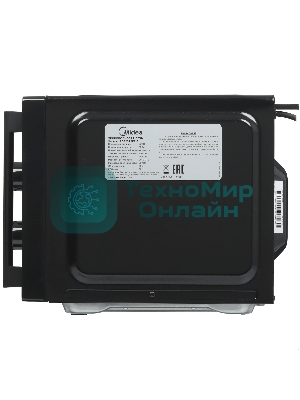 Микроволновая печь Midea AG825P2ET-B черный, 25 л, 800 Вт, переключатели - кнопки, поворотный механизм