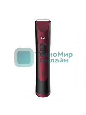 Триммер BQ TR1005 Burgundy. Мощность 3 Вт/Время зарядки до 10 часов/Время беспроводной работы 60 минут/Электропитание 110-240 В, 50-60 Гц/Самозатачивающиеся лезвия/Индикатор заряда батареи/Гребень 5, 3, 7, 9, 11 мм