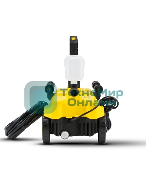 Мойка высокого давления 130/70 бар, KOLNER K140F, на 4 колесах, 1600Вт, 480л/ч, метал.помпа, шланг ВД 5м, кабель 5м, самовсас, Auto stop (пеногенератор)