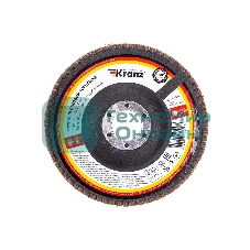 Круг лепестковый торцевой Kranz циркониевый, P40, 125х22,2мм INOX