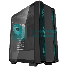 Корпус ATX Deepcool CC560 V2 черный, без БП, боковая панель из закаленного стекла, USB 3.0, USB 2.0, audio