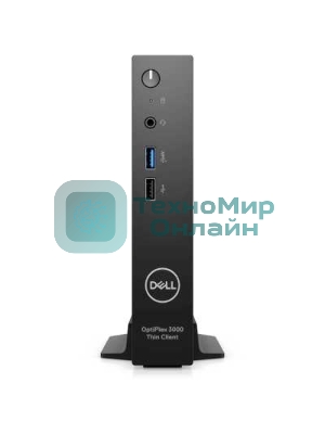 Компьютер Dell OptiPlex 3000 TC Intel Celeron N5105, 2.0 GHz - 2.9 GHz, 8192 Mb, 64 Gb eMMC, DVD нет, Intel UHD Graphics, 65W, Dell ThinOS, черный