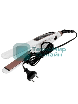 Выпрямитель для волос Atlanta ATH-6741 белый, 25 мм, 230 °C, 6 режимов