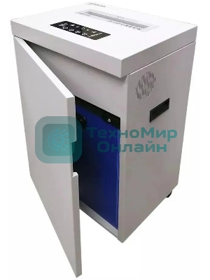 Шредер Office Kit S500 0,8x2 белый (секр.P-7) фрагменты 7лист. 50лтр. скобы пл.карты CD