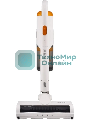 Пылесос вертикальный Coolfort CF-3001 белый, питание от аккумулятора, 150 Вт, уборка сухая, пылесборник 0.5 л, работа от АКБ max 30 мин.
