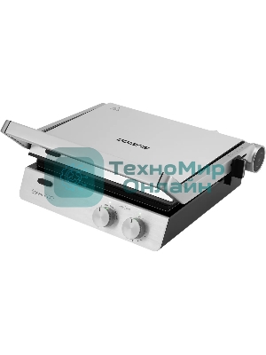 Гриль электрический Polaris PGP2803 2000Вт Серебряный