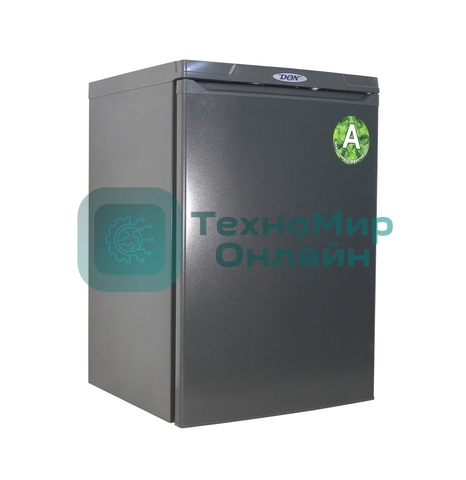 Холодильник DON R-405 G графит зеркальный однокамерный 120/18л морозилка сверху