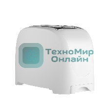 Тостер Centek CT-1420 (белый) 750 Вт, 7 уровней мощности, теплоизолированный корпус, функция отмены