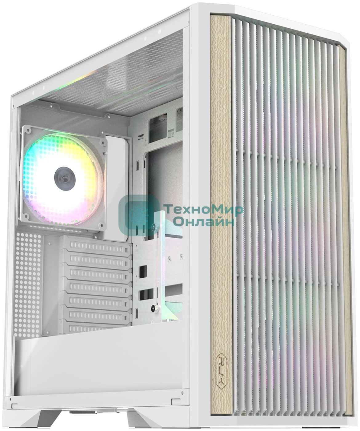 Компьютерный корпус без блока питания/Case Raijintek AGOS MAX-MS4, Midi-Tower, TG, 4x140мм ARGb, 2xUSB 3.0 + 1xUSB Type-C, E-ATX, ATX, mATX, mITX белый