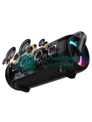 Колонка SVEN АС PS-395, черный (80 Вт, Waterproof (IPx5), TWS, Bluetooth, USB, 4800мА*ч)