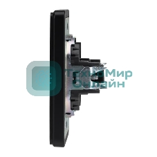 Розетка Kranz ROUND HDMI с/у оникс