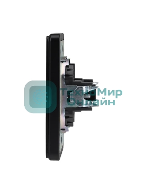 Розетка Kranz ROUND HDMI с/у оникс