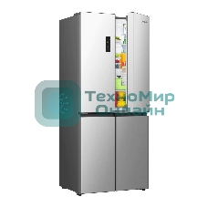 Холодильник Gorenje NRM819E61X серый трехкамерный 311/149л морозилка сбоку, No Frost, Side by Side