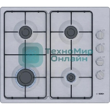 Газовая варочная поверхность Bosch PBP6C5K80O нержавеющая сталь