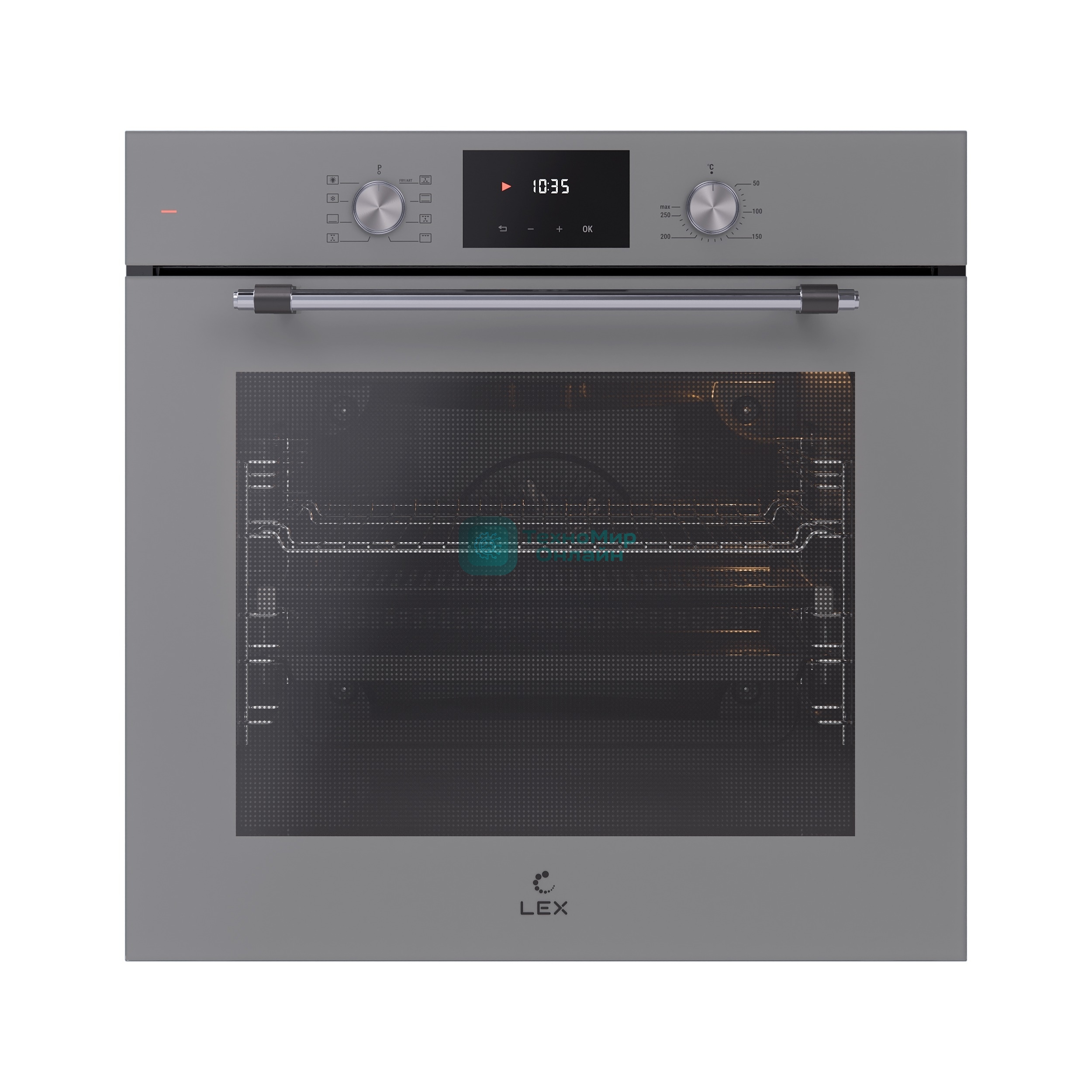 Духовой шкаф электрический LEX EDP 680 GR MAX, встраиваемый, серый