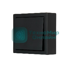 Выключатель 1-клав. LETO черный бархат LEZARD 752-4200-100