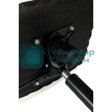 Кресло компьютерное Бюрократ Triest Fabric молочный Velvet 20 крестов. металл черный