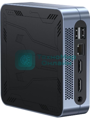 Мини ПК Chuwi LarkBox S i3 1220P (1.5) 16Gb SSD 512Gb UHDG Win 11Pro GbitEth WiFi BT 90W серый/черный