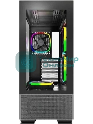 Компьютерный корпус Montech SKY TWO черный без БП ATX 3x140мм 2xUSB3.0 1xUSB3.1 audio bott PSU