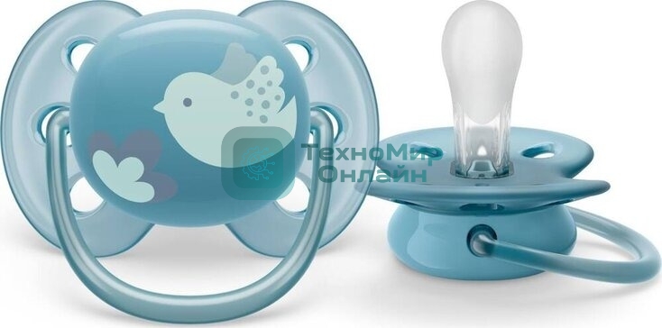 Пустышка Philips Avent ultra soft, птичка, 6-18 мес., 1 шт.