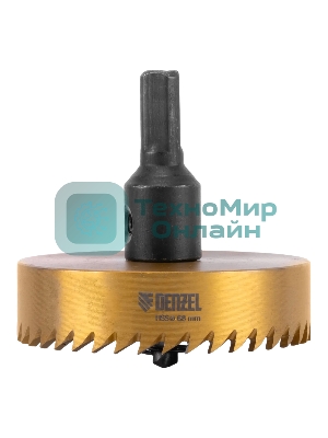 Коронка по металлу Denzel HSS, 68 мм, нитридтитановое покрытие