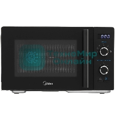 Микроволновая печь Midea AG825P2ET-B черный, 25 л, 800 Вт, переключатели - кнопки, поворотный механизм