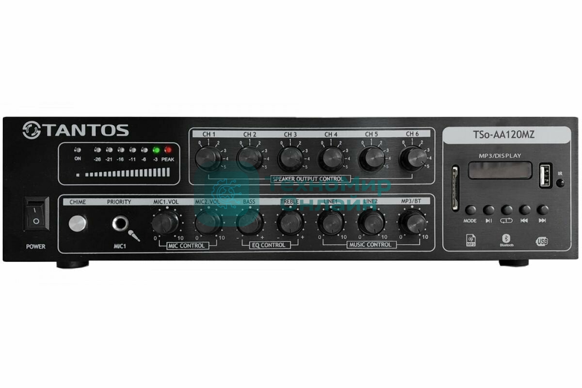 Усилитель Tantos TSo-AA120MZ 120Вт черный