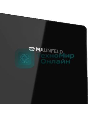 Холодильник Maunfeld MFF181NFB черный глянцевый, трехкамерный, 333/164л, морозилка сбоку, No Frost, Side by Side