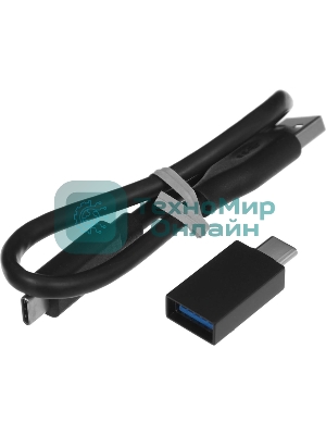 Внешний SSD Kingston XS1000, 1TB, USB 3.2 Gen 2 Type-C, R/W 1050/1000, черный