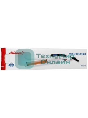 Выпрямитель для волос Atlanta ATH-6741 белый, 25 мм, 230 °C, 6 режимов