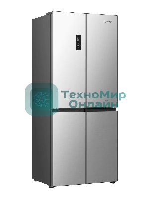 Холодильник Gorenje NRM819E61X серый трехкамерный 311/149л морозилка сбоку, No Frost, Side by Side