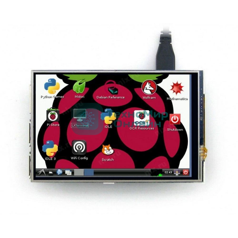 Резистивный сенсорный дисплей без корпуса ACD17-RA416 Waveshare 4